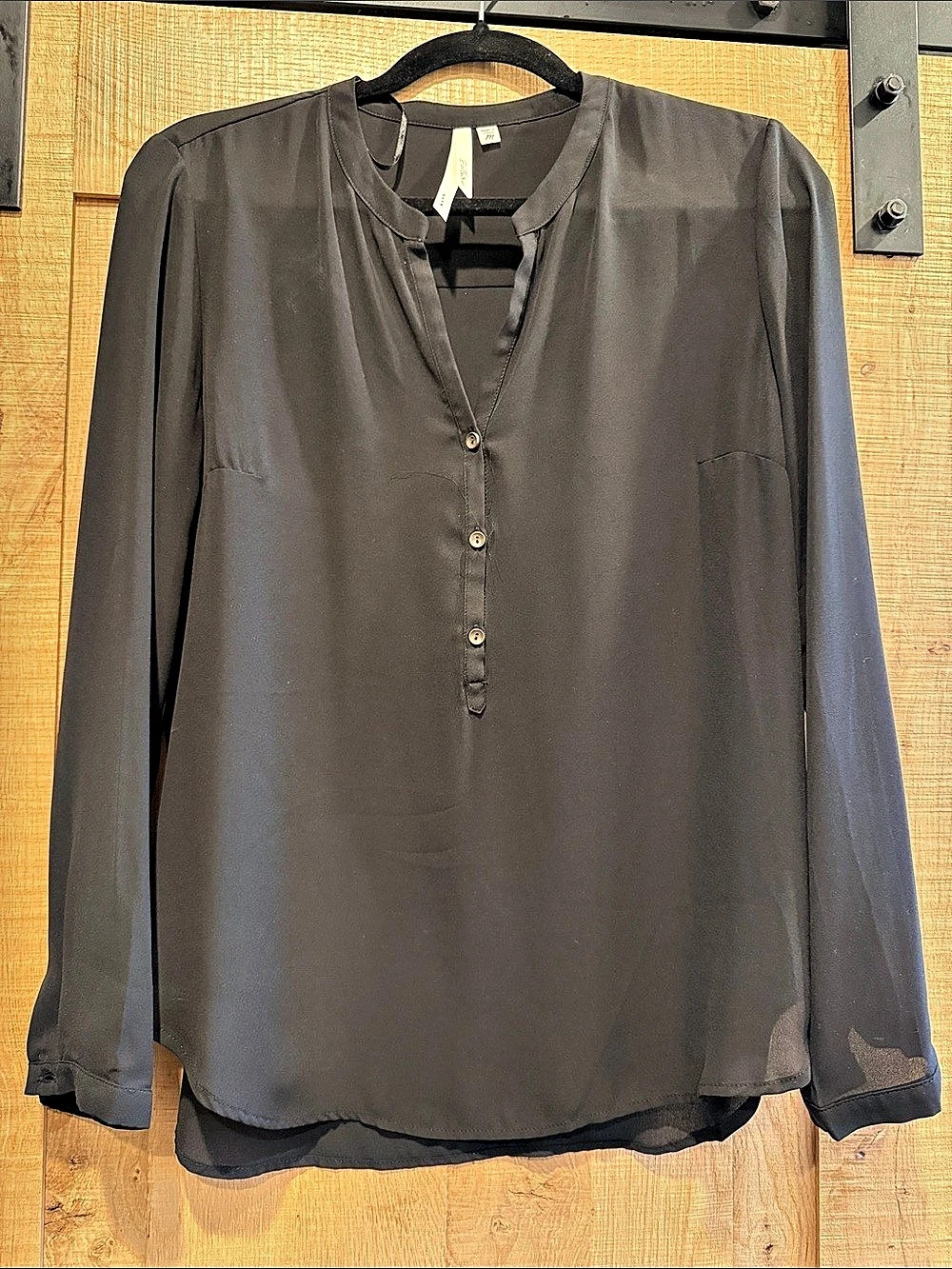 Bellatrix Long Sleeve Blouse in Black